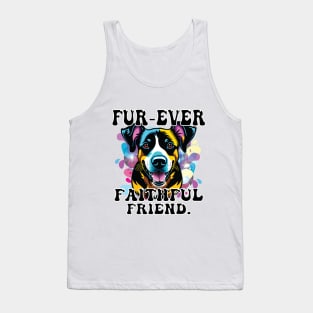 Fur-Ever Faithful Friend T-shirt, Pawprints Tees, Gift Shirt, Dog-lover T-shirt, Funny Animal Shirt, Graphic Tees Tank Top